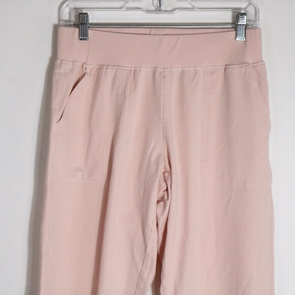 Pact Organic Cotton Pale Pink Jogger Pants Womens Small Pull On Comfort Casual - Picture 2 of 6